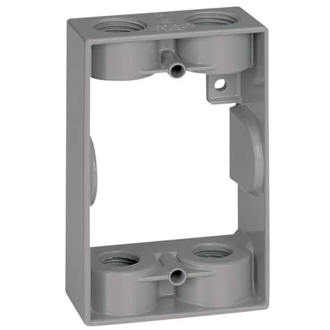 electrical box extender double|exterior electrical outlet box extender.